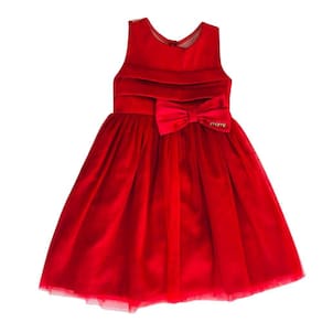 Vestido Vermelho Tule Momi