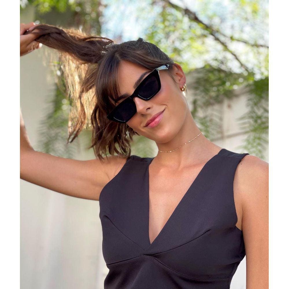 Óculos Solar Feminino Ivy Preto - Essentials - ÓR Eyewear - Proteção UV 400