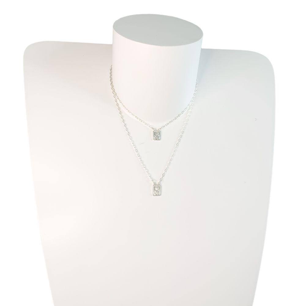 Escapulário Nossa Senhora do Carmo P em Prata 925