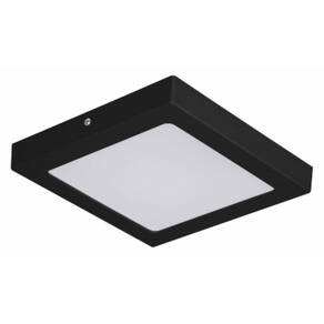 Luminária Led De Teto 12W Quadrado Preto 4000K G-Light