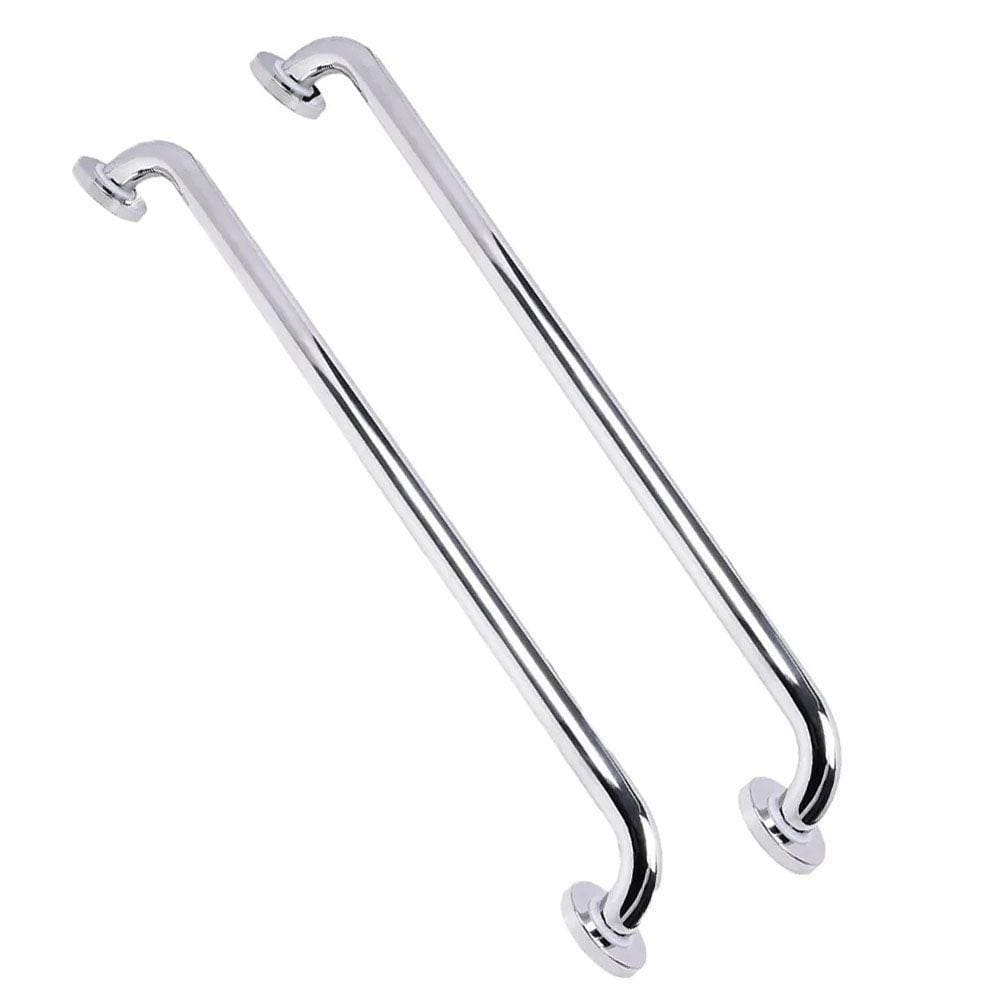 Alça Barra Apoio Kit 2 Uni Inox 70cm Deficiente Acessibilidade Gestante Idoso Criança Segurança Banh