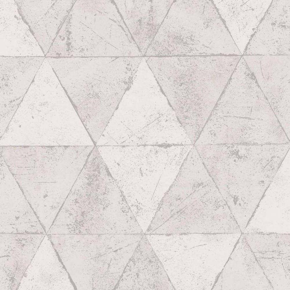 Papel Parede Infinity Pirâmide Cinza If3101 Rolo: 10M X