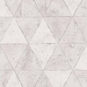 Papel Parede Infinity Pirâmide Cinza If3101 Rolo: 10M X