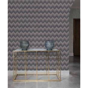 Papel Parede Infinity Chevron Énico Cinza If3002 Rolo: 10M X