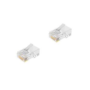 Conector RJ45 Transparente Cat.5e U/UTP - Kit 2 Unidades
