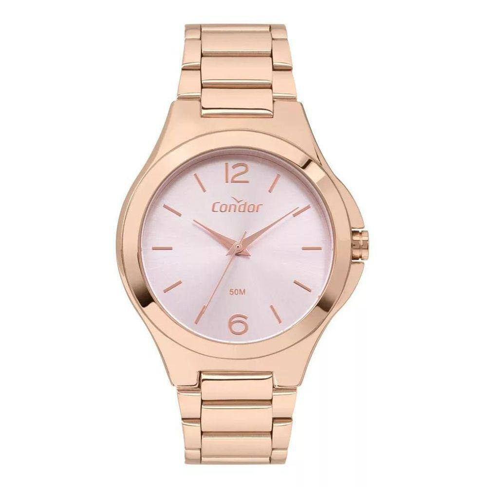 Relógio Condor Feminino Rosê Mostrador Rosa Copc21Jem/4G