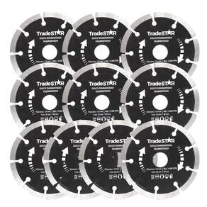 Kit 10 Discos Diamantado Segmentado 110X20Mm