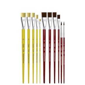Kit 3 Pincéis para Pintura em Tela - Ateliê Arte Coisas