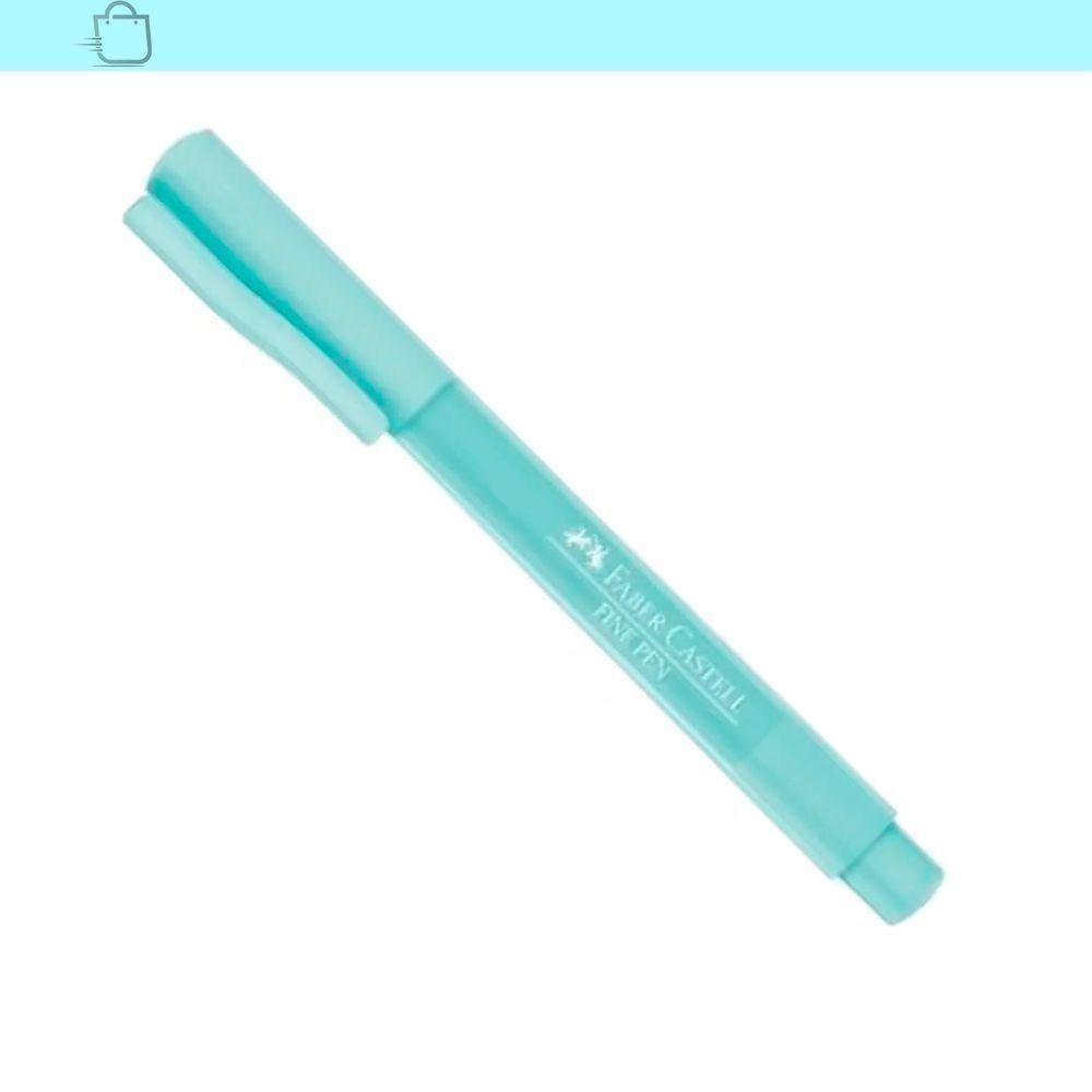 Caneta Verde Pastel Faber-Castell Fine Pen Hidrográfica