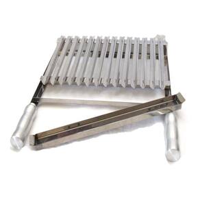 Grelha Argentina Parrilha Inox 45Cm Para Churrasqueira