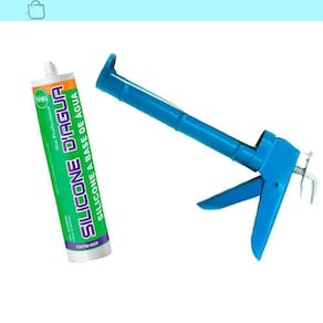 Adesivo Silicone Acrilico Dagua Branco Com Aplicador