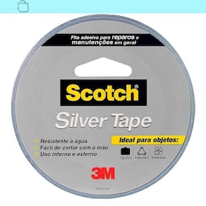 Fita Silver Tape Cinza Scotch 45Mm X 5M
