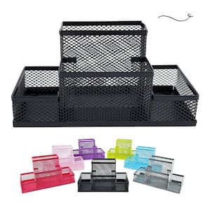 Kit Organizador Porta Caneta Porta Treco Porta Lapis Organizador de Mesa Escritório Home Office