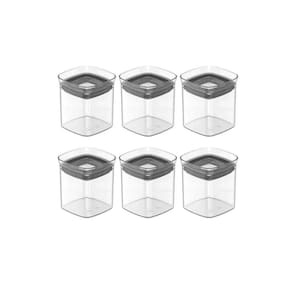 Kit 6 Potes Herméticos Porta Tempero 150Ml - Transparente