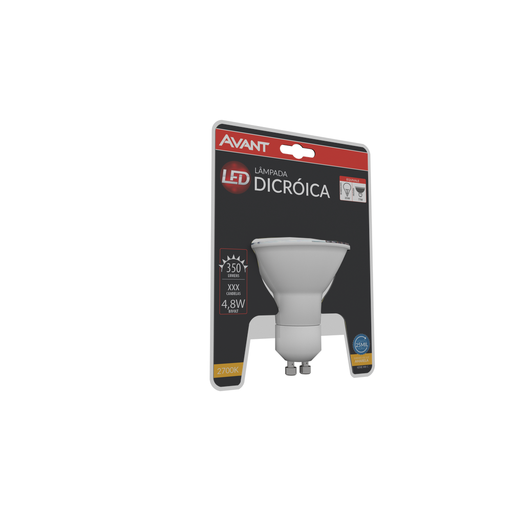 Lâmpada Led Dicróica MR16 4,8W