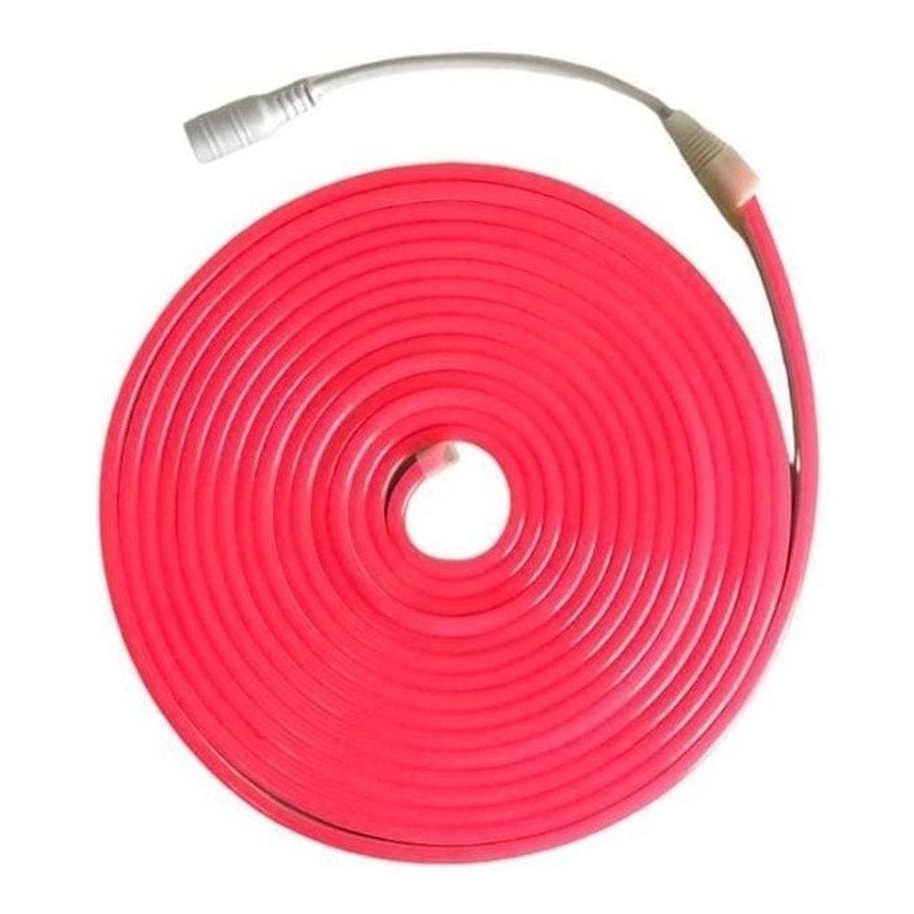 Fita Led 5m Neon Rosa Pink Alto Brilho Flexível 12v Fita Led
