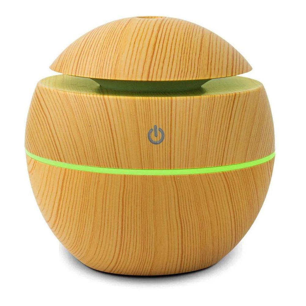 Mini Umidificador 130Ml Formato Bola Luatek Amadeirado
