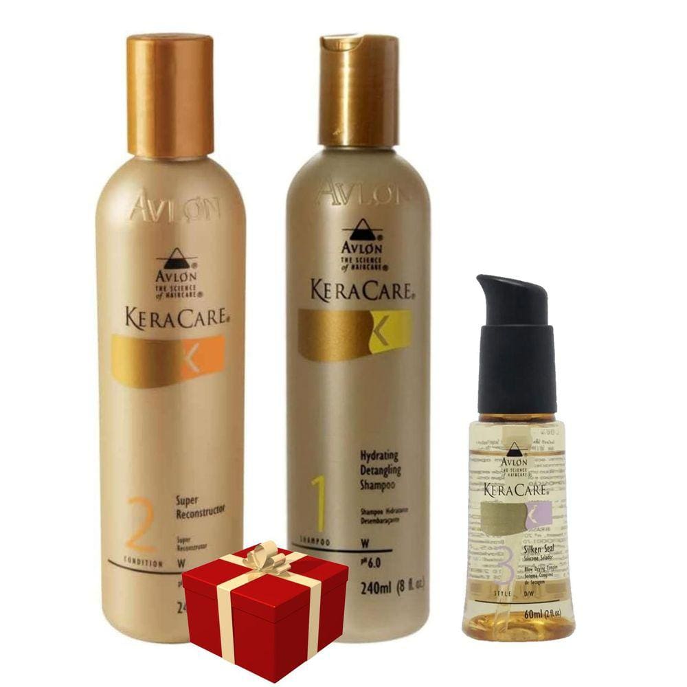 Avlon Keracare Shampoo Detangling+ Super Reconstrutor +Oleo