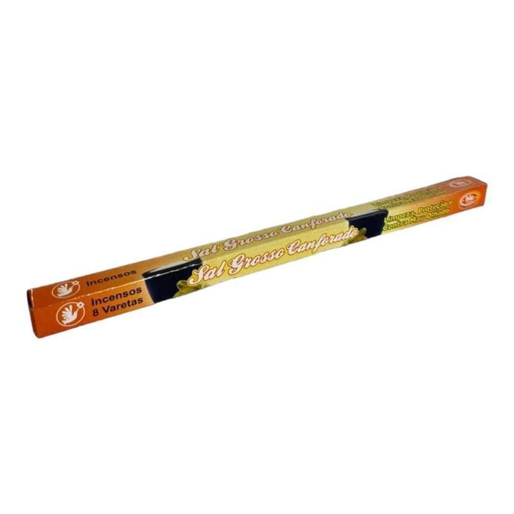 Incenso Indiano Bic Sal Grosso Canforado Caixa Com 8 Varetas