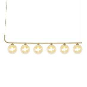 Lustre Pendente Quality Orbit II Dourado G9 -