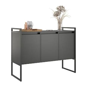 Armario Industrial 3 Portas Balso Preto Onix