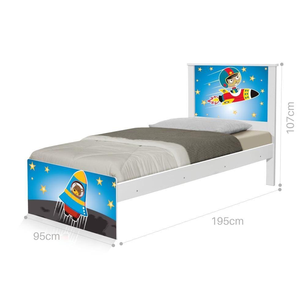 Cama Solteiro Astronauta