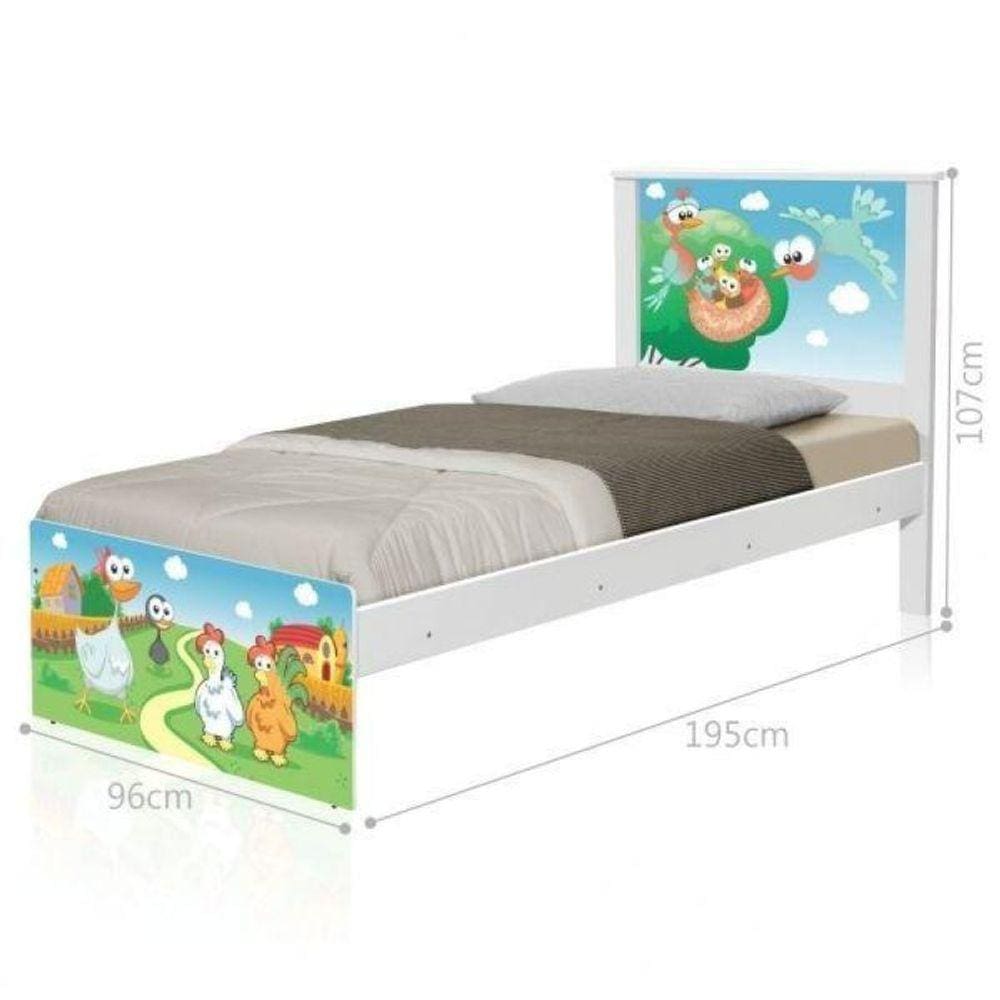 Cama Solteiro Barcelona Fazendinha