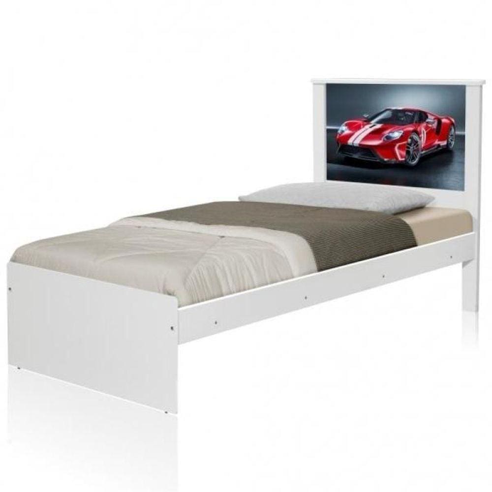 Cama Solteiro Carro Sport Vermelho