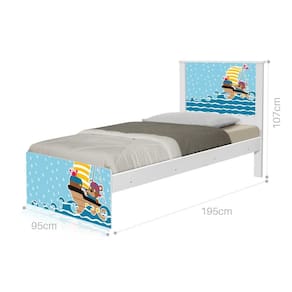 Cama Solteiro Ursinho Pirata com Colchão