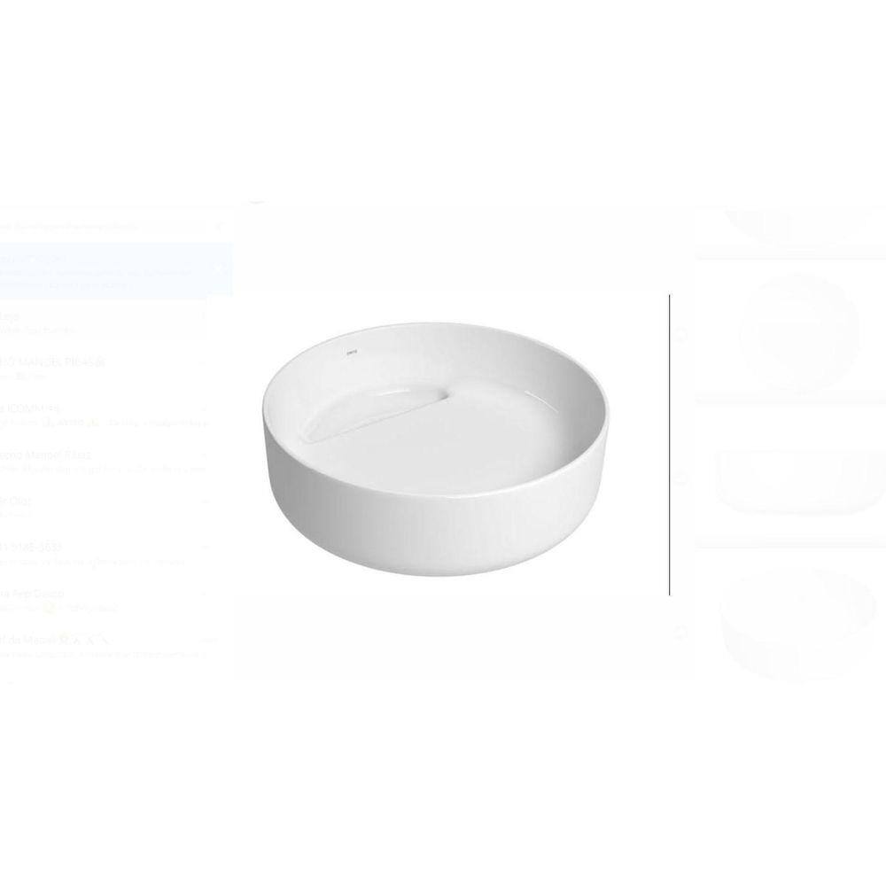 Cuba Redonda De Apoio Com Válvula Oculta 40Cm Branco Deca