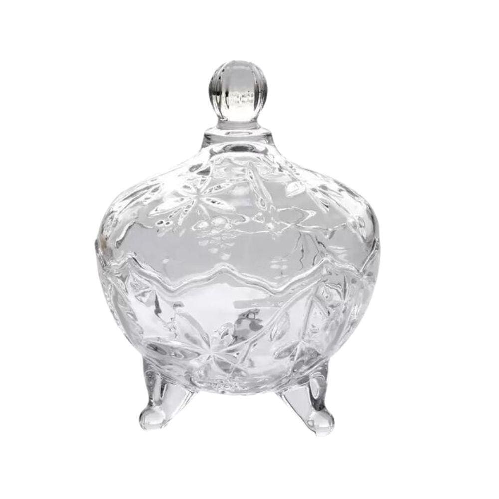 Bomboniere de Vidro Luxos Fineza 14cmX18cm - Alta Qualidade