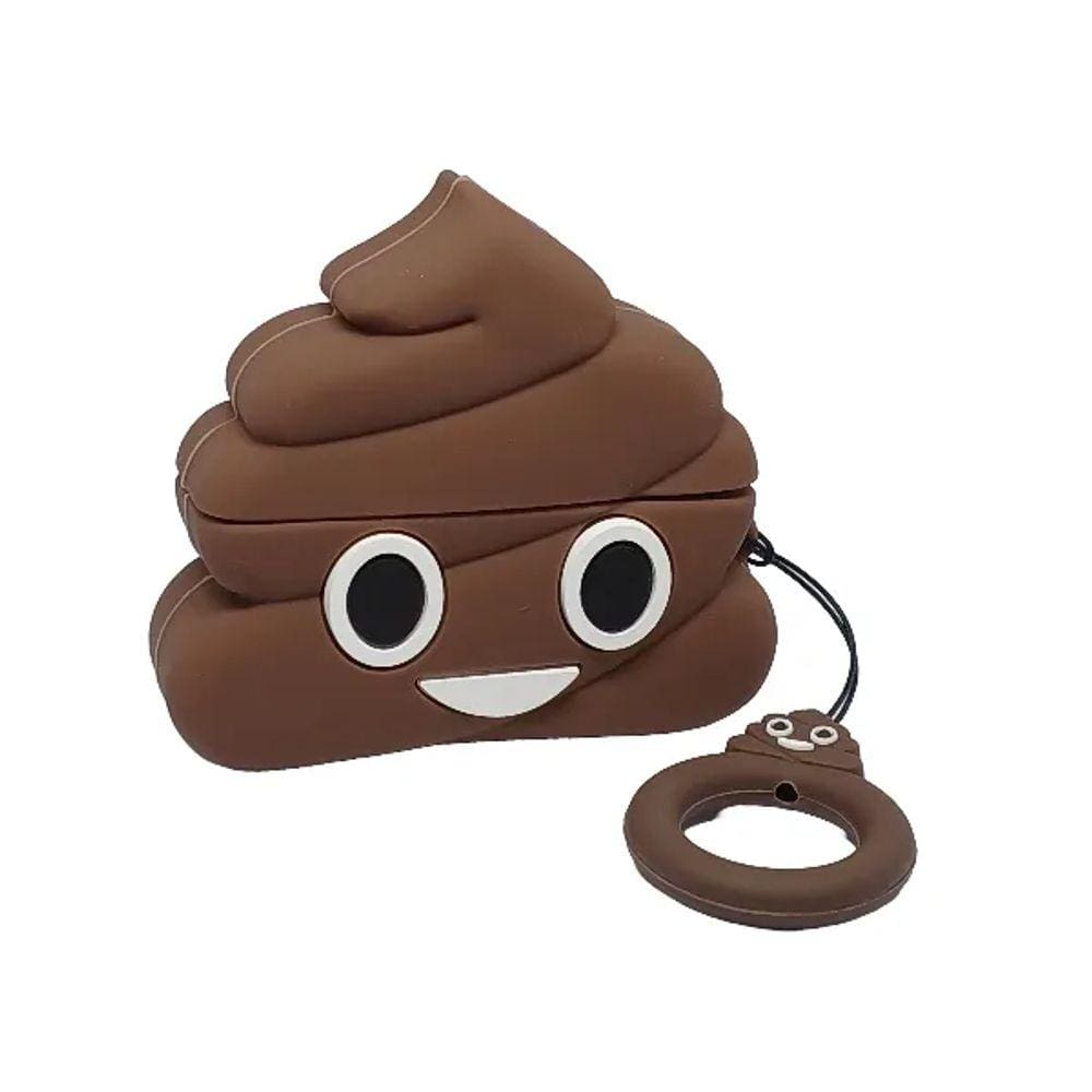 CAPINHA protetora CAPA CASE DE SILICONE EMOJI COCÔ COMPATÍVEL COM FONES com fones PRO 1 e 2