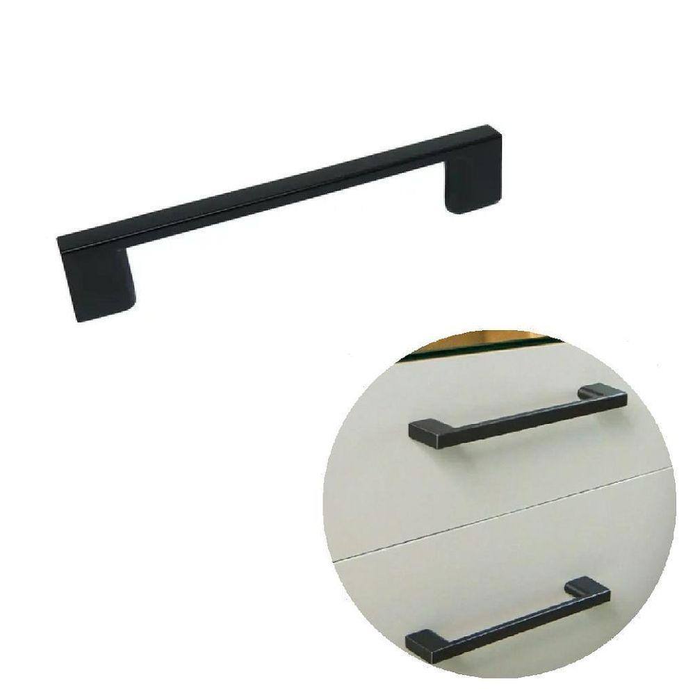 Puxador Alça IL950 160mm Preto - Italy Line
