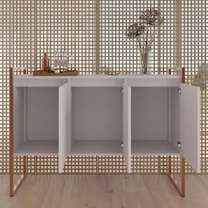 Armario Industrial 3 Portas Branco Cobre