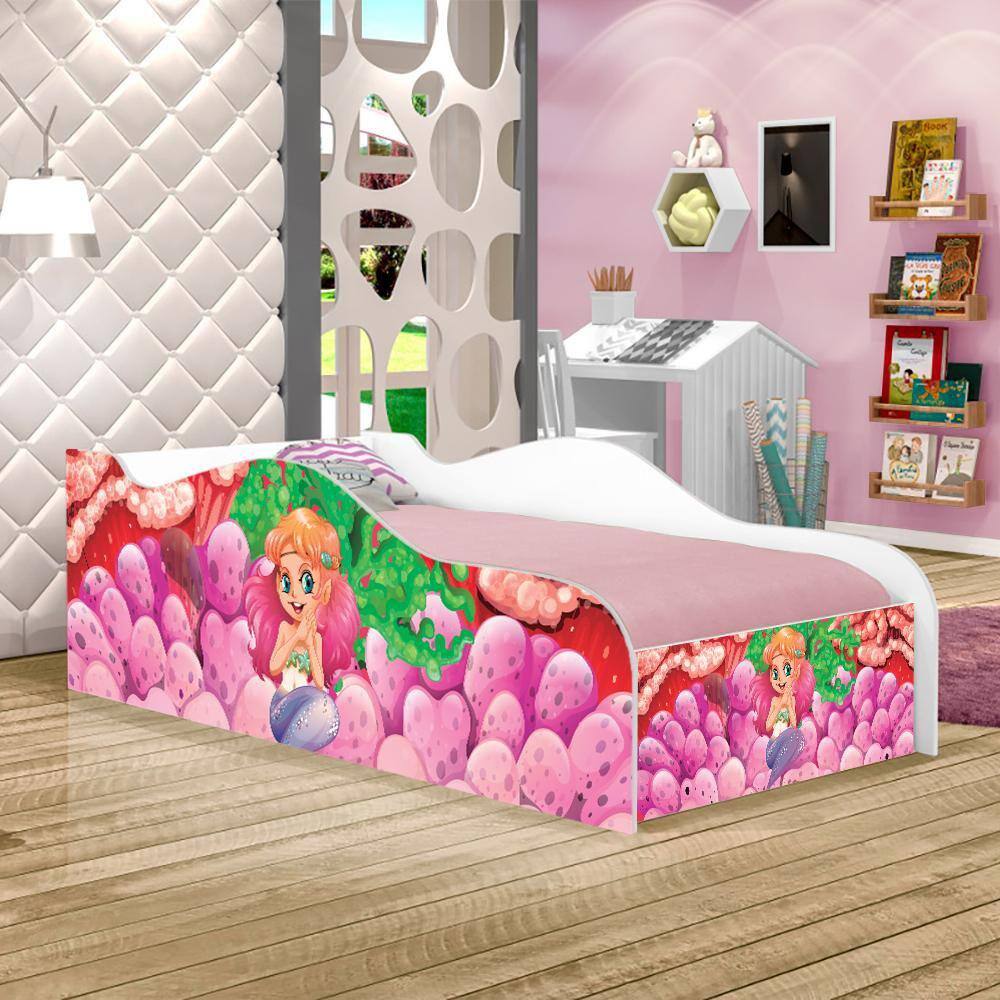 Cama Like Sereia no Mar Solteiro