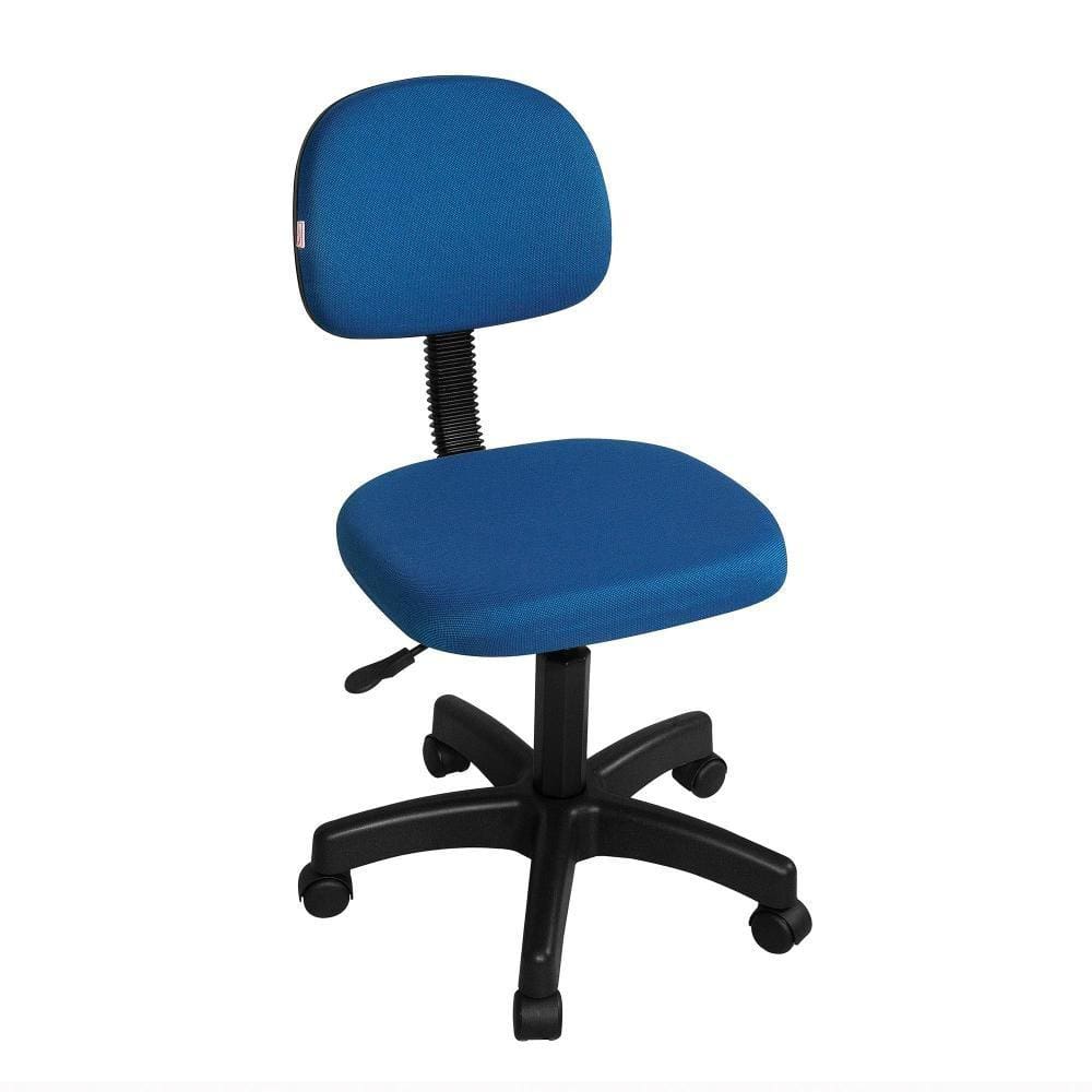 5 Cadeiras Para Escritório Giratória Viena Azul