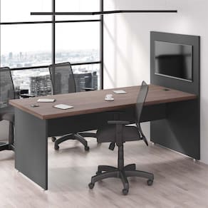 Mesa com Painel Bot Freijo Preto