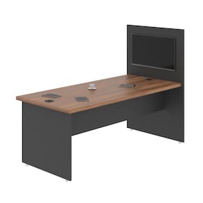 Mesa com Painel Bot Noce Preto