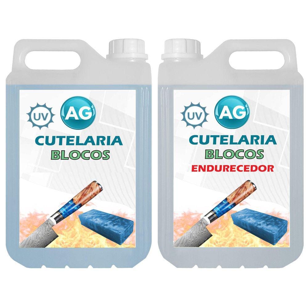 Resina Epóxi Para Cutelaria Blocos Ag 1,4Kg