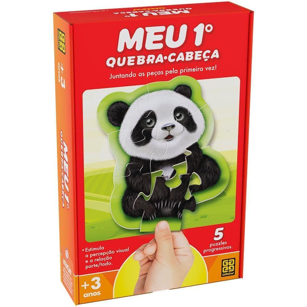 Quebra-Cabeças Grow Brincando & Aprendendo - 4 Progressivos