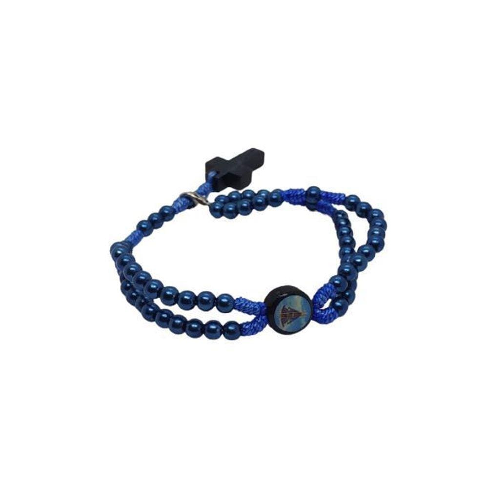 Terço Pulseira N. Sra Azul