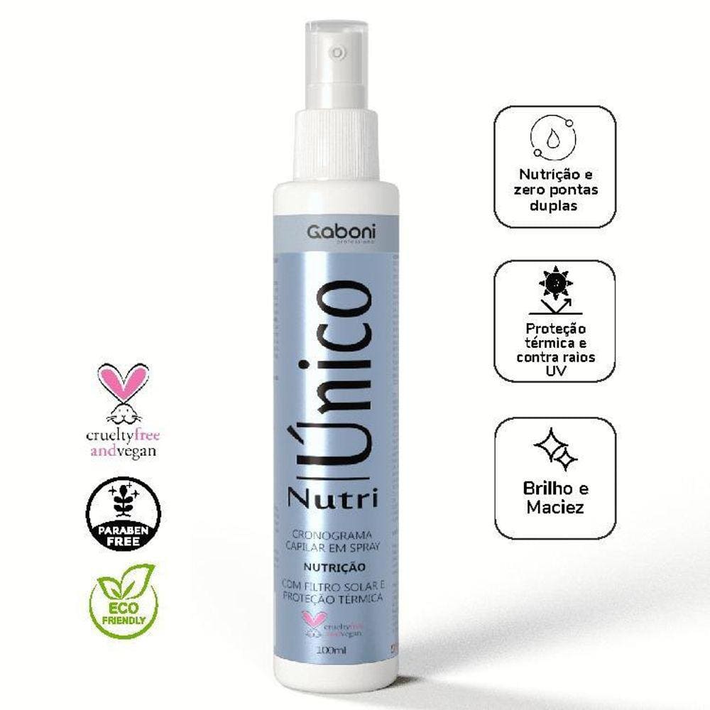 Spray Nutri Unico Gaboni Cronograma Capilar 100ml