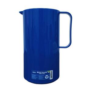 Bule Térmico Em Plástico C/Ampola Vidro Haus Azul 500Ml Mor