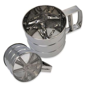 Caneca Peneira Polvilhadora Em Aço Inox - 250G