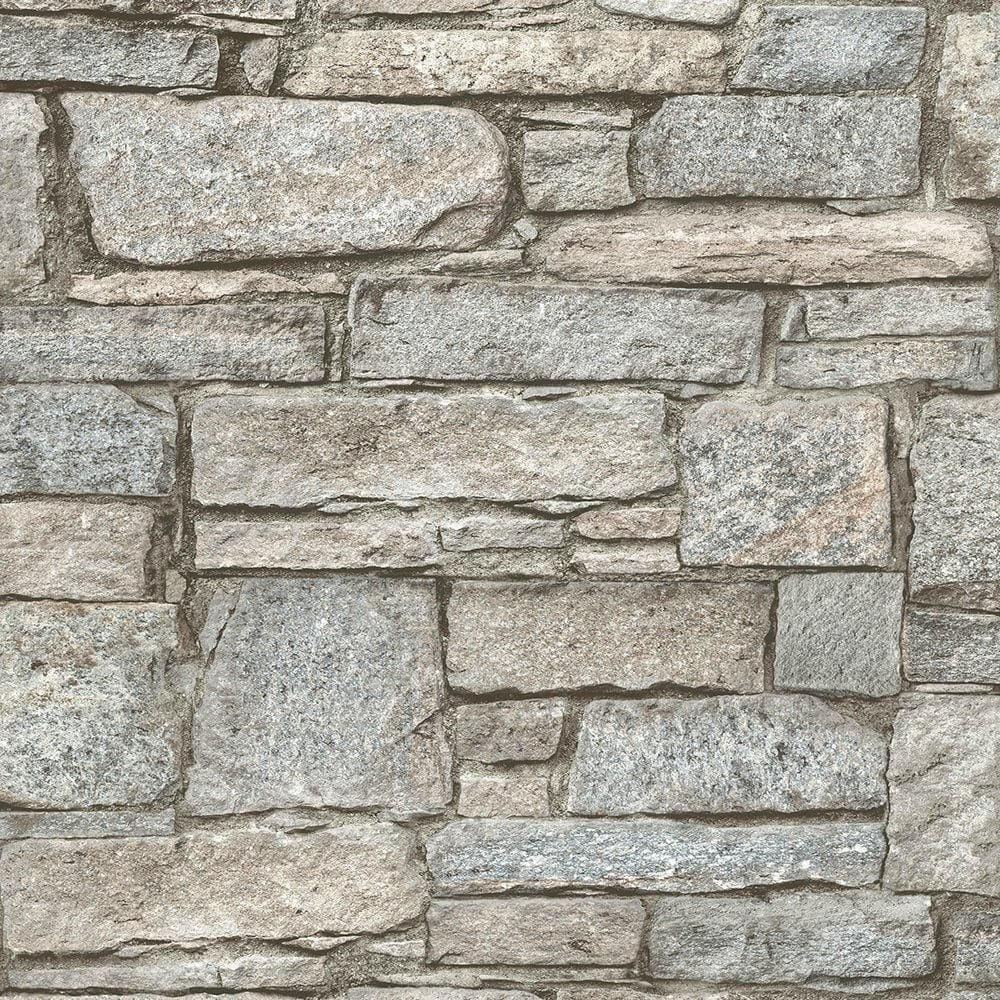 Papel Parede Perspectives Chalet Stone Pp3902 Rolo: 10M X