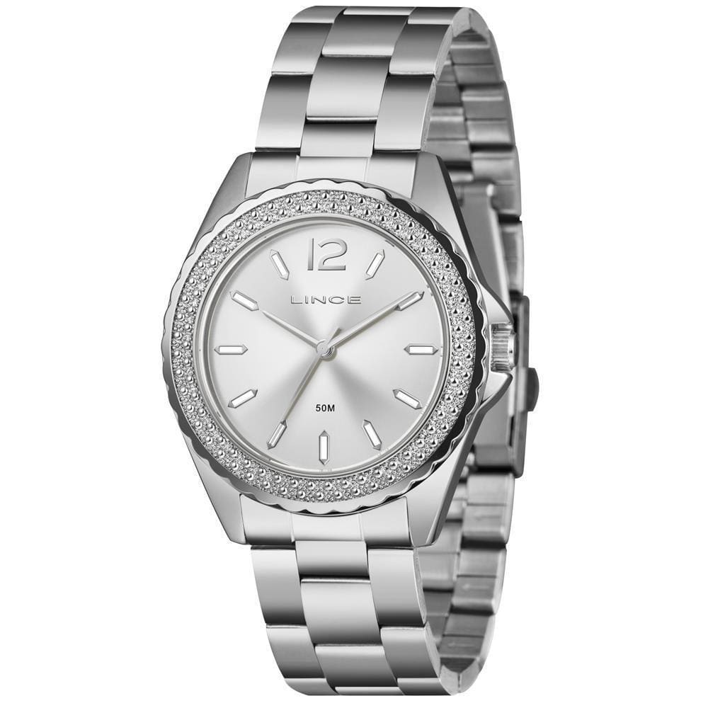 Relógio Lince Feminino Prateado 40mm Analógico