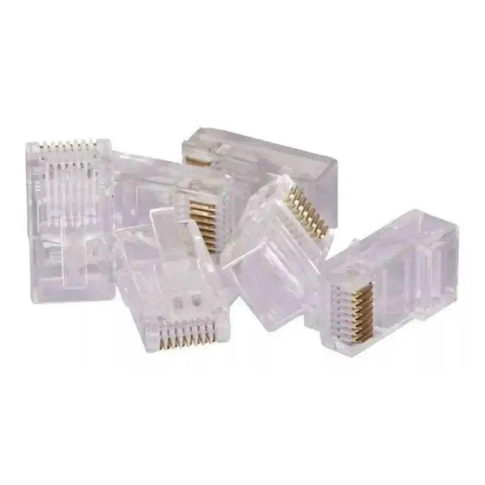 Conector RJ45 Macho Transparente Cat.5e | 20 Unidades