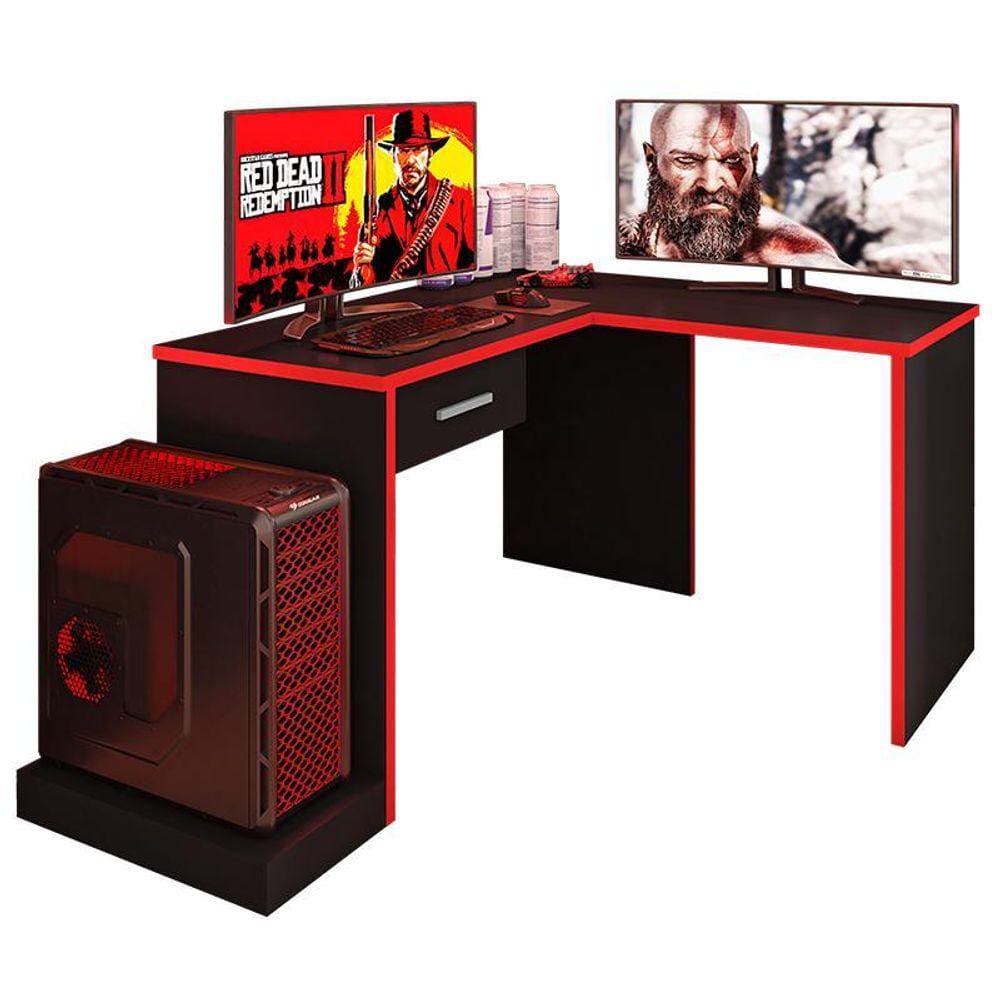 Mesa de Canto para Computador Desk Gamer DRX-9000 - PR Móveis