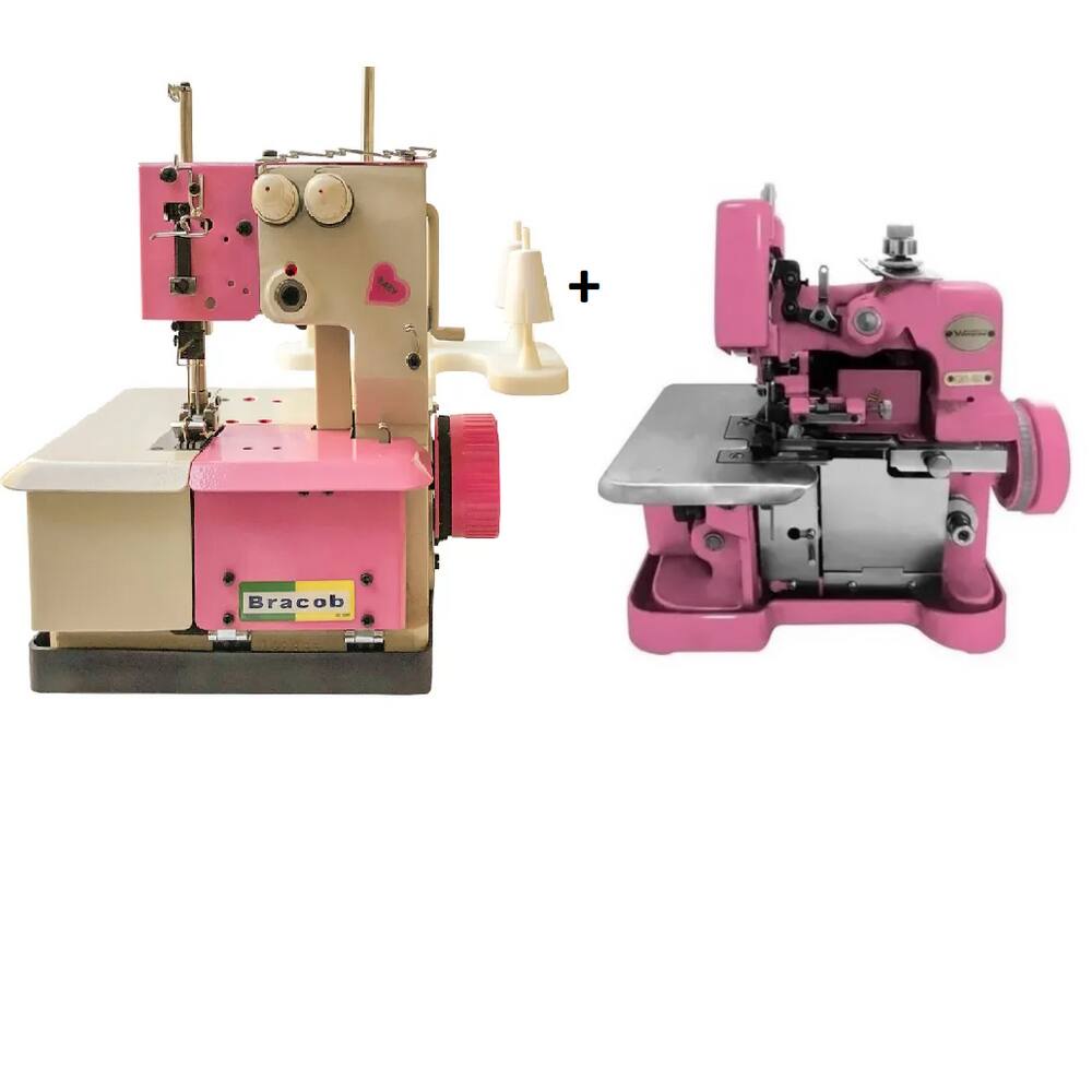 Galoneira 2agulhas ROSA+overlock Semi Industrias ROSA-BRACOB