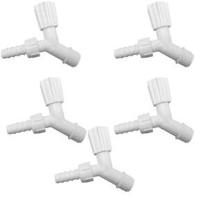 Kit 5 Torneiras Para Tanque E Jardim Bico 3/4 Branca
